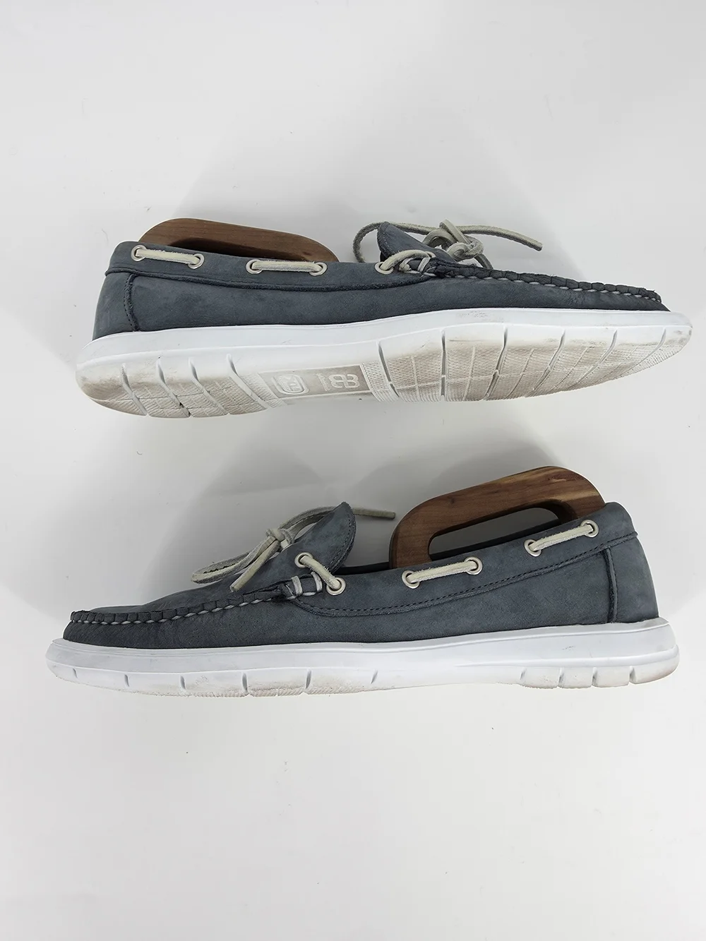 Allen Edmonds Ely Blue Suede Boat Shoes Loafers 10 D